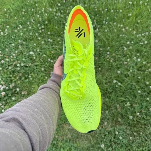Nike ZoomX Vaporfly Next% 3 Running Shoe Volt Green Mens Size 14 DV4129-700 New